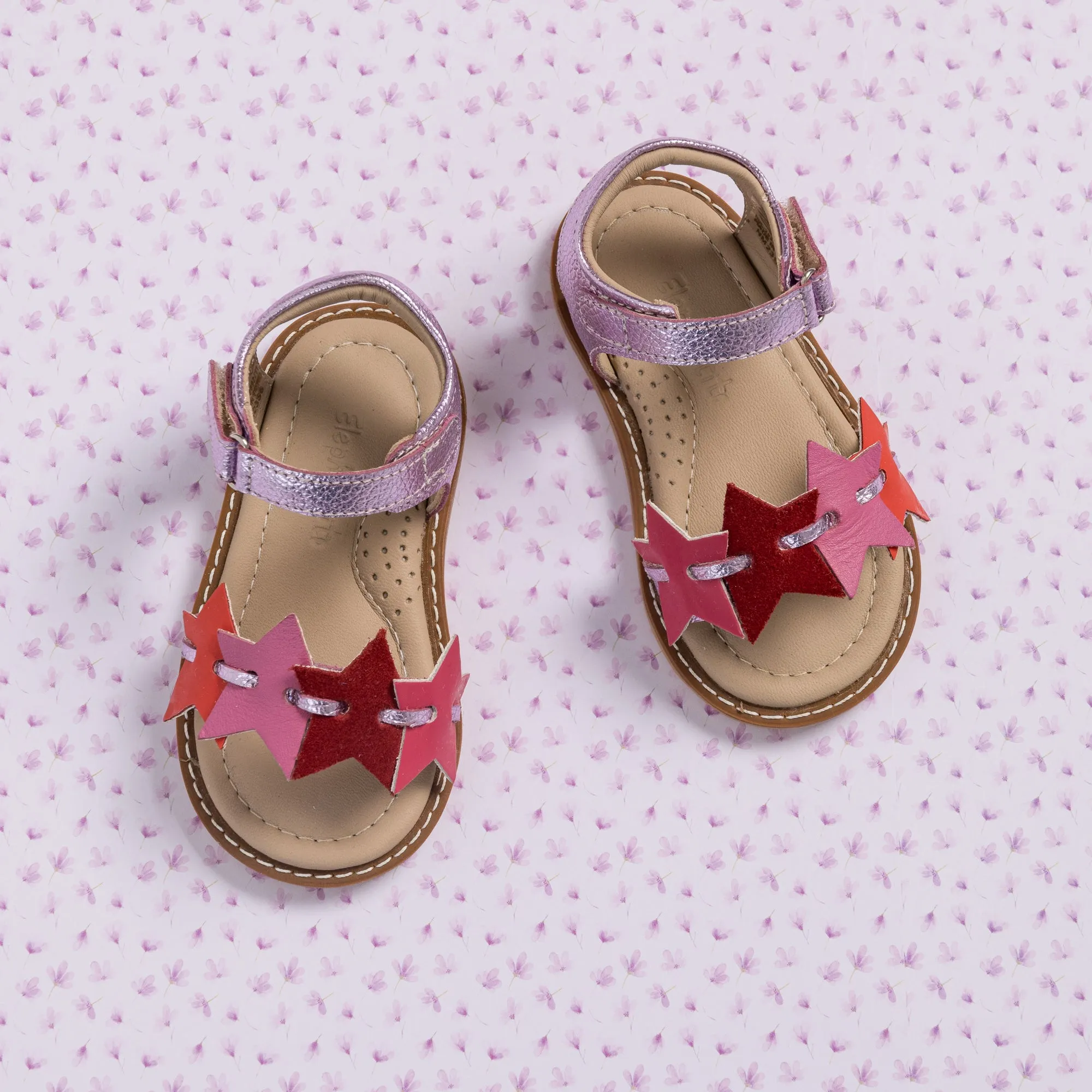 Stars Sandal Toddler Fuchsia