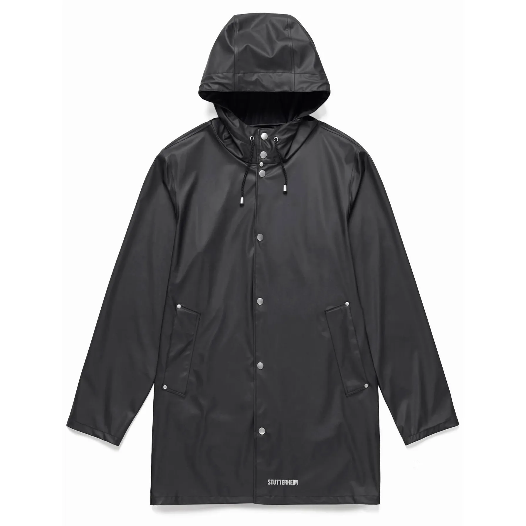 Stutterheim Stockholm Lightweight Raincoat Unisex Black | Buy Stutterheim Stockholm Lightweight Raincoat Unisex Black here | Outnorth