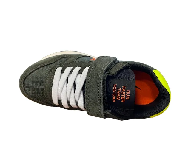 Sun68 sneakers da bambino Tom Fluo Z42302K 74 militare scuro