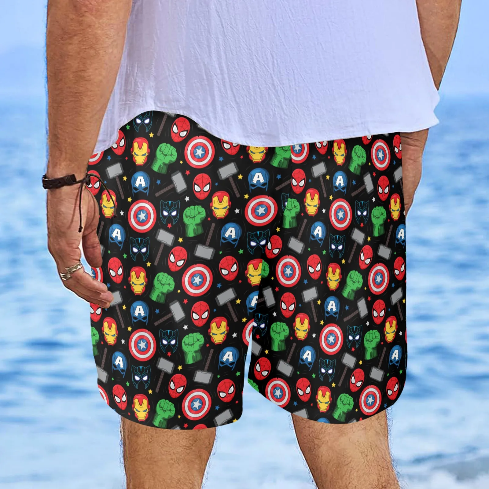 Super Heroes Men's Swim Trunks Swimsuit