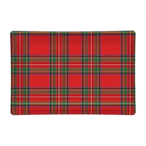 Tartan Rectangular Glass Soap Dish