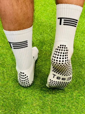 Tee3 Grip Sock Elite - White