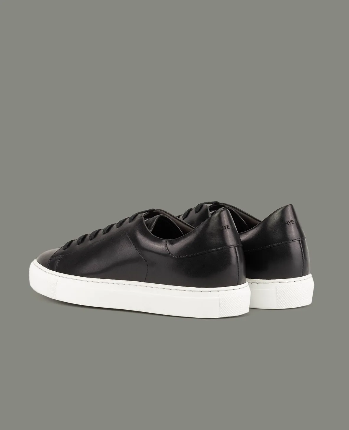 The Rhodes - Leather Sneaker - Black