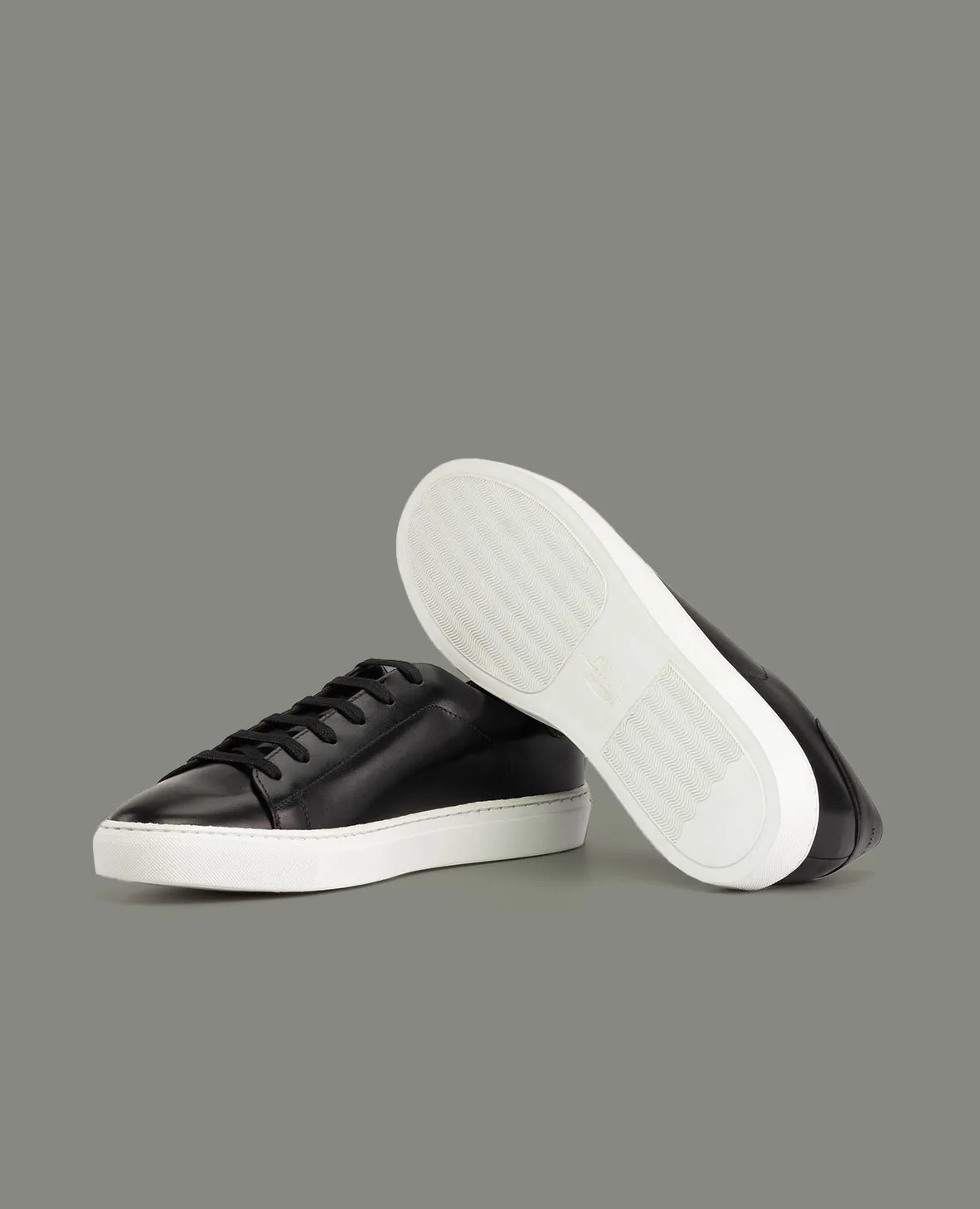 The Rhodes - Leather Sneaker - Black