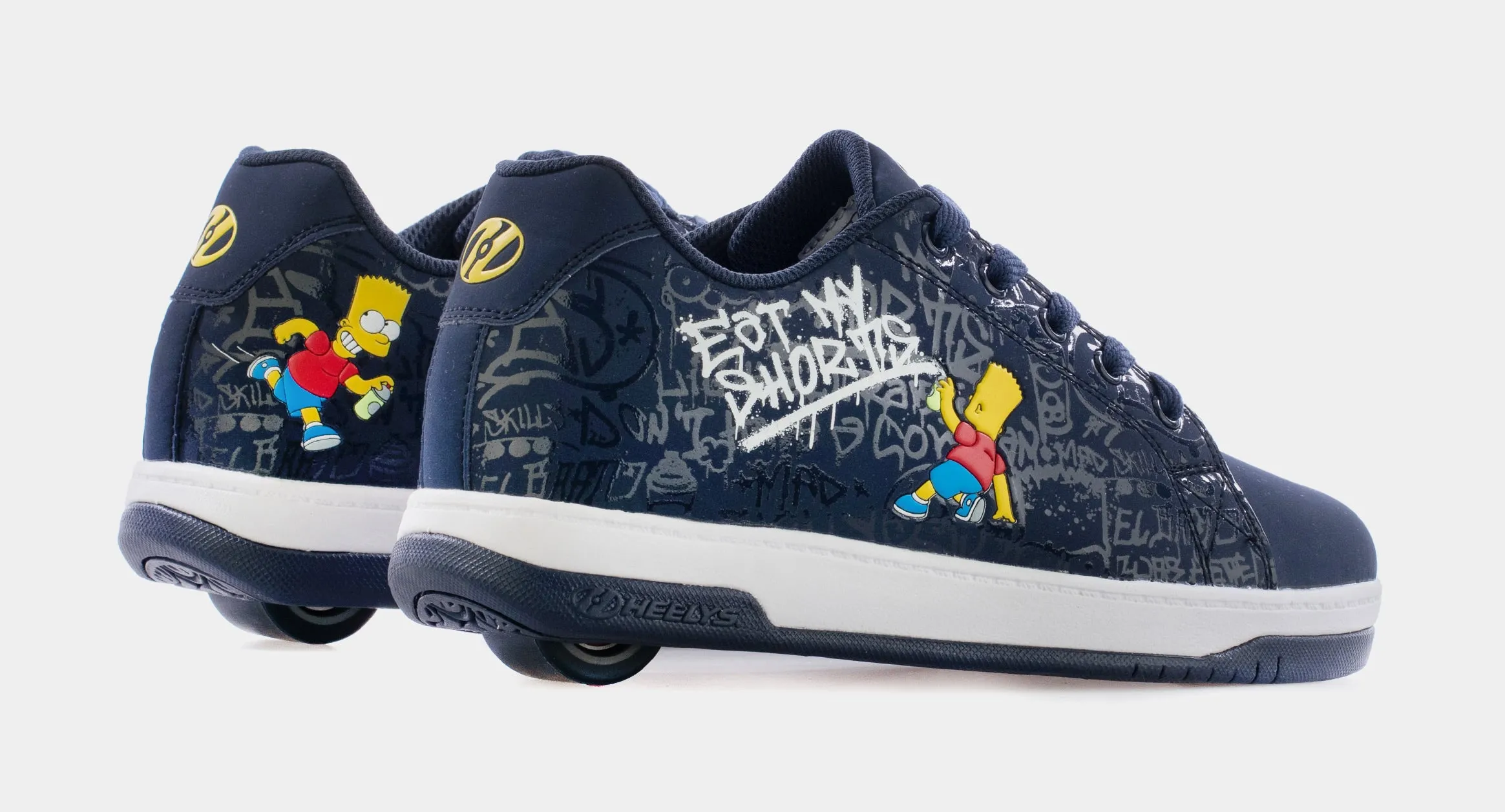 The Simpsons Split Skate Grade School Lifestyle Shoes (Navy Blue)