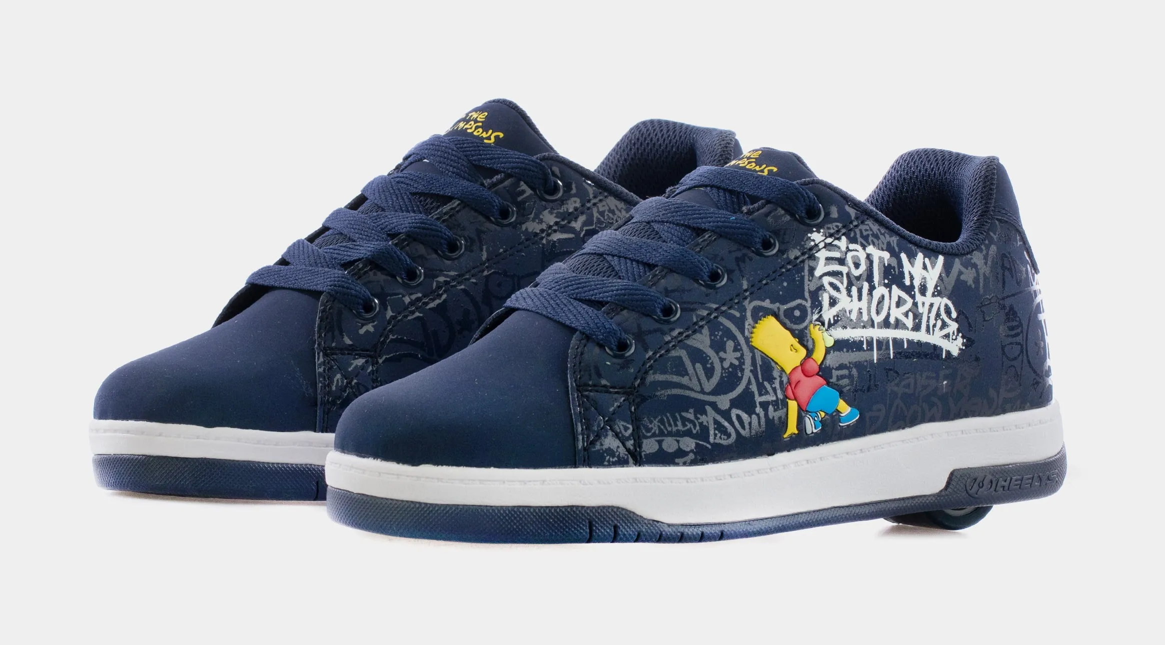 The Simpsons Split Skate Grade School Lifestyle Shoes (Navy Blue)