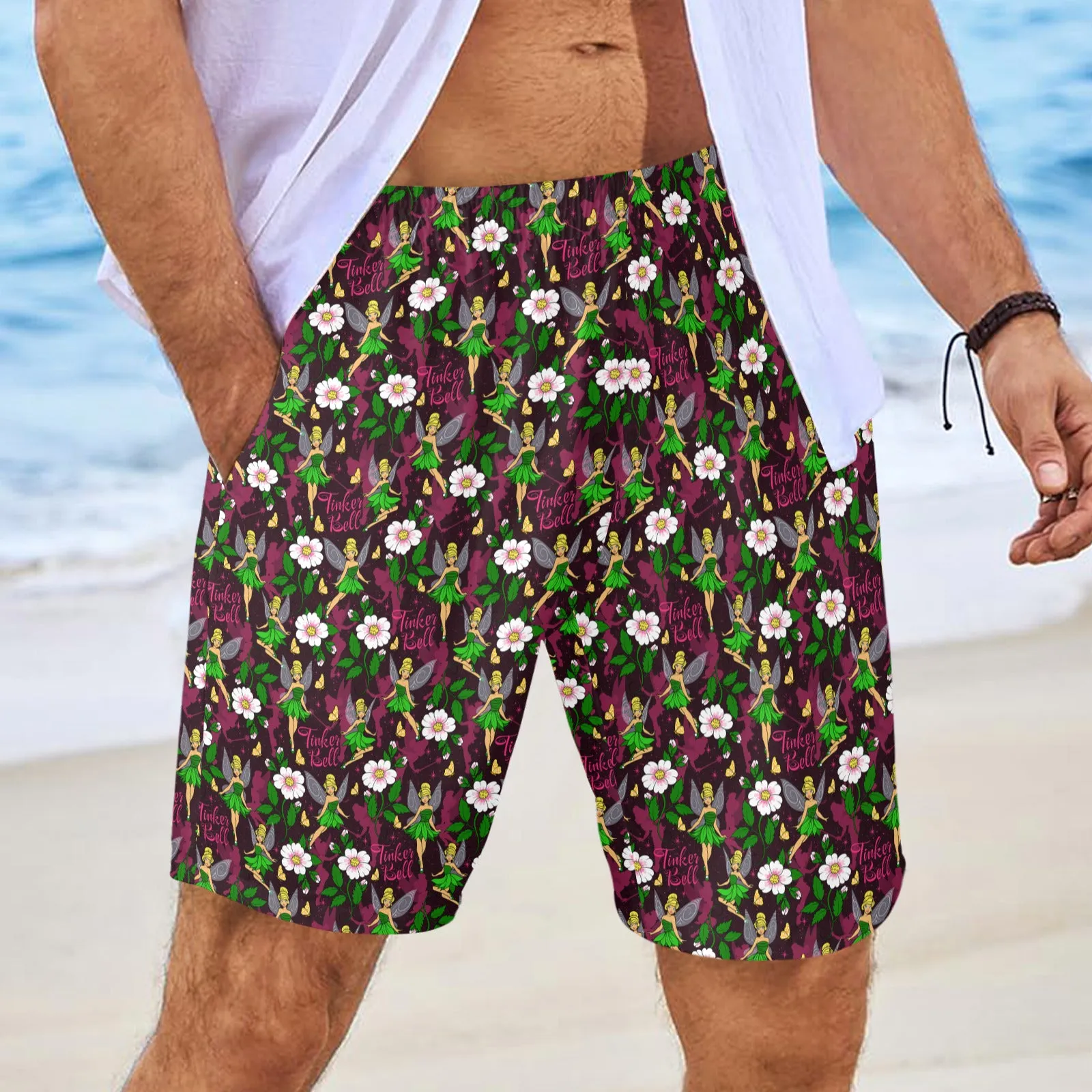 Tinker Bell Men's Swim Trunks Swimsuit