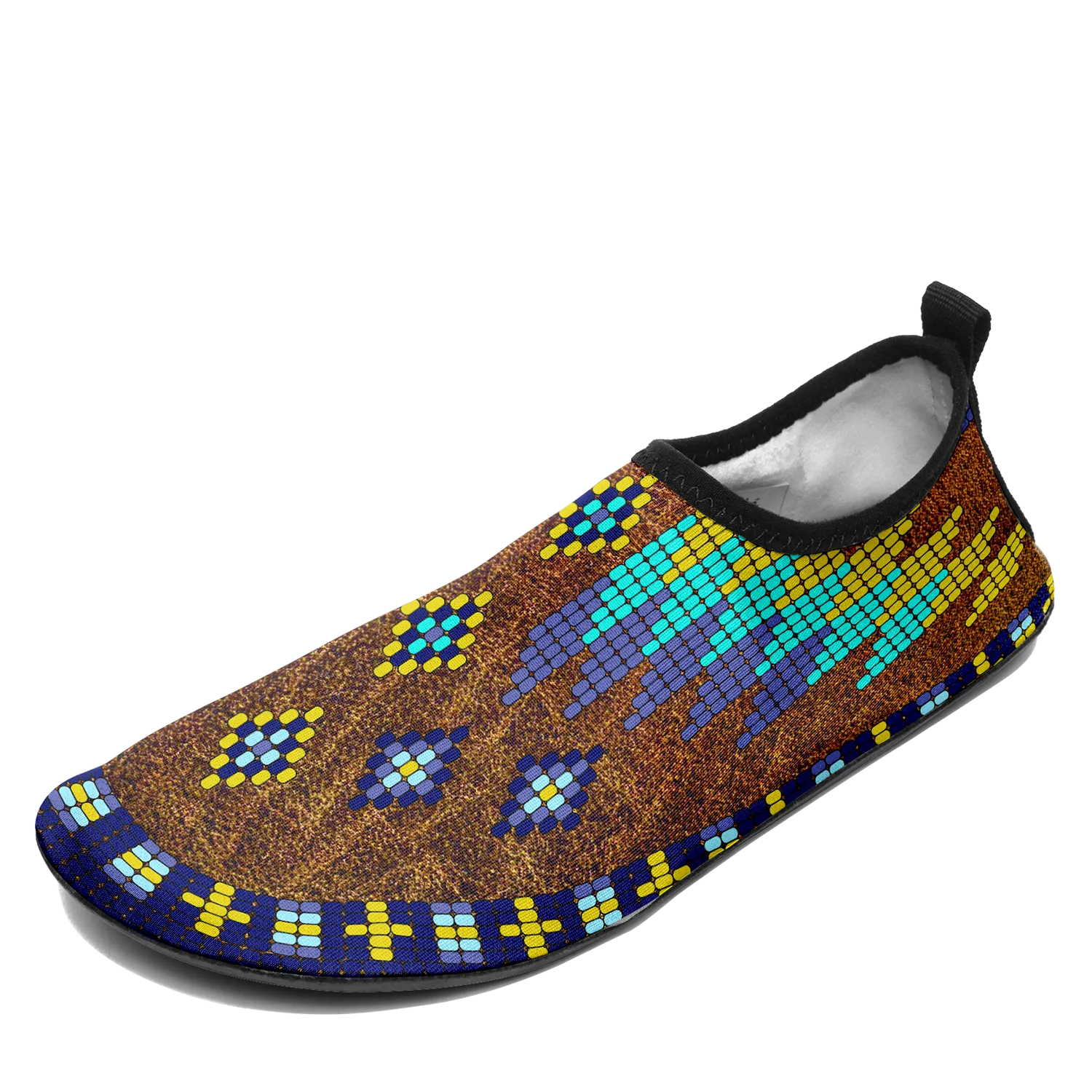 Traditional Powwow 22 Kid's Sockamoccs Slip On Shoes