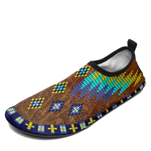 Traditional Powwow 22 Kid's Sockamoccs Slip On Shoes