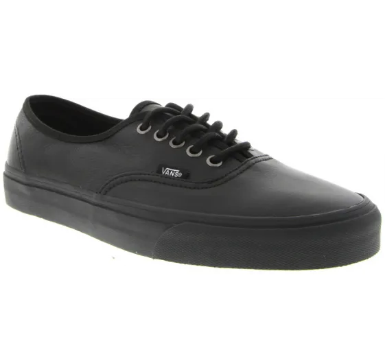 Vans AUTHENTIC LEATHER Black (VN-0QERL9M) - LTH - R2L14