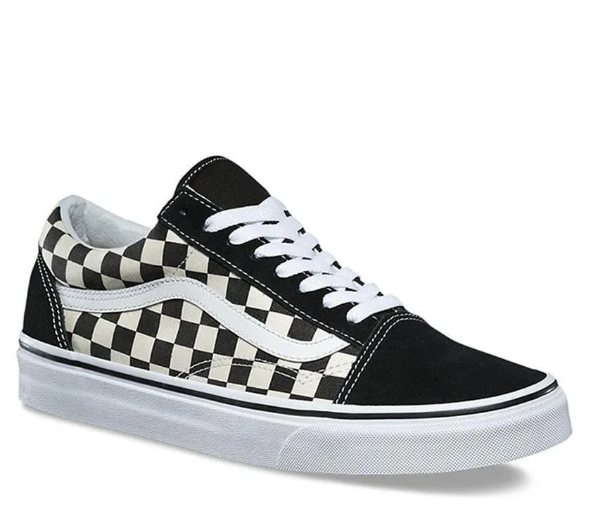 Vans - Old Skool - Youth's Primary Check Black White - NOT RETURNABLE