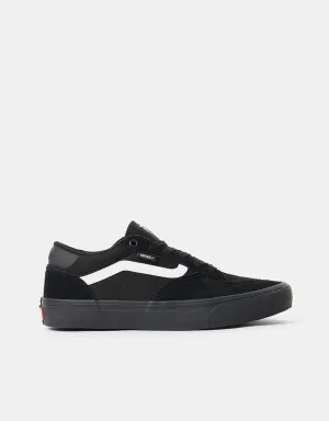 Vans Rowan Skate Shoes - Black/Black/White