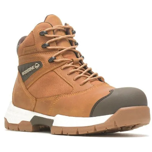 Wolverine Men's Rush Ultraspring 6" WP Carbonmax Work Boot -Honey- W231040