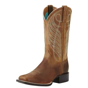 Women's Ariat Round Up Wide Square Toe Boot