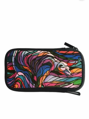 Zippered Accessories Case "Salmon Hunter" Artwork by Native Artist, Don Chase